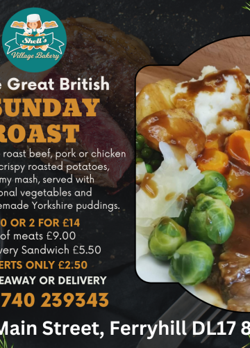The Sunday Roast: A Timeless Tradition, Perfected at Shell’s Village Bakery